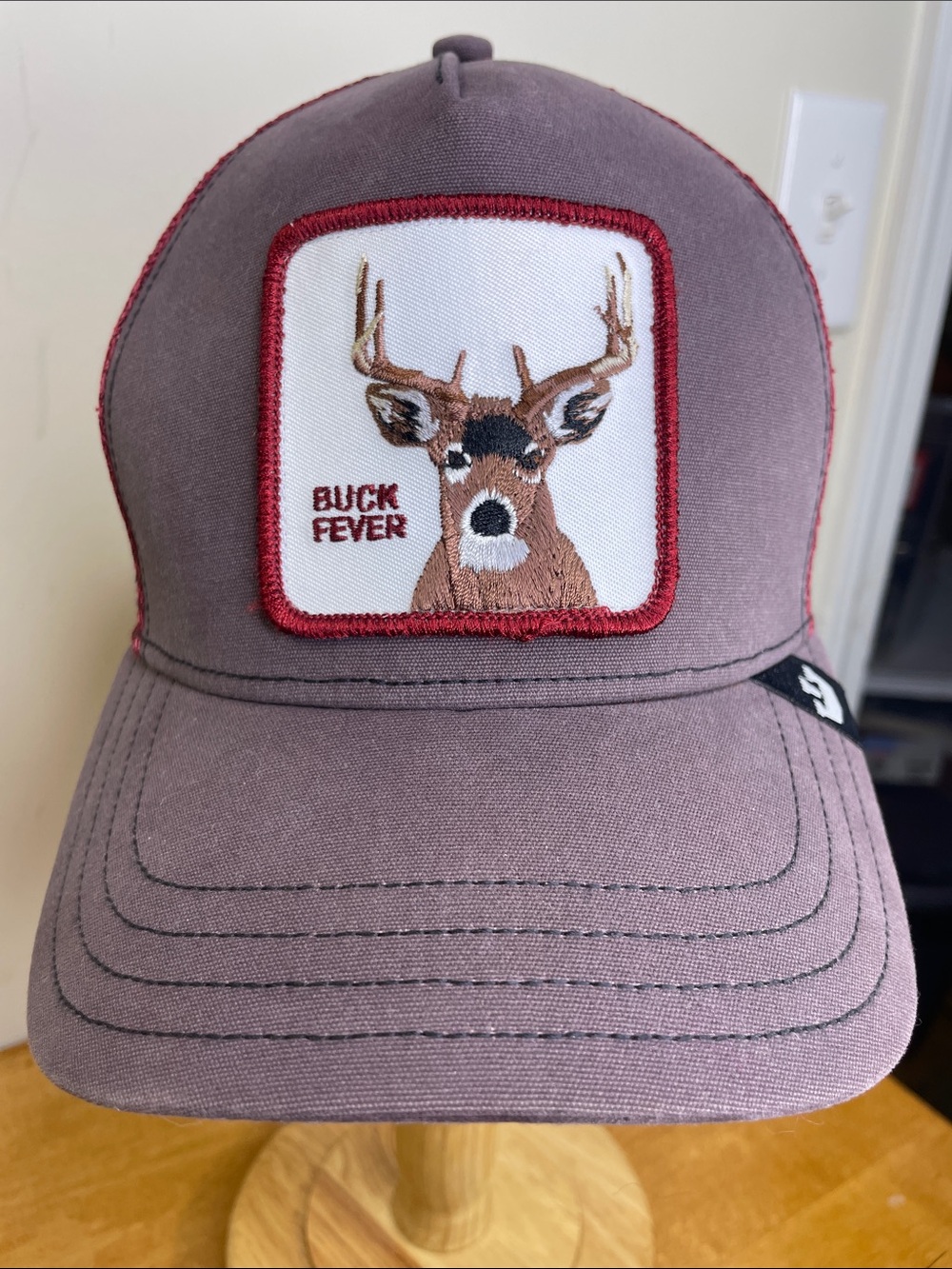 Goorin Bros. Buck Fever Mauve Embroidered Deer Patch Trucker Hat